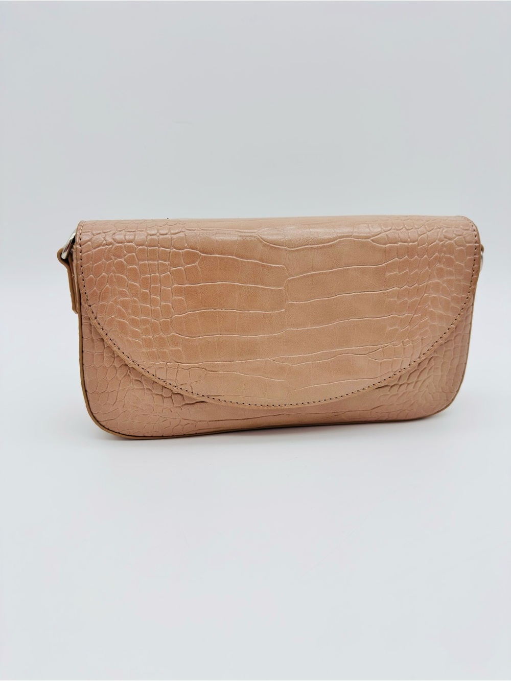 LOVEVOOK Croc Embossed Crossbody Shoulder Bag Tan NWT 2 Straps